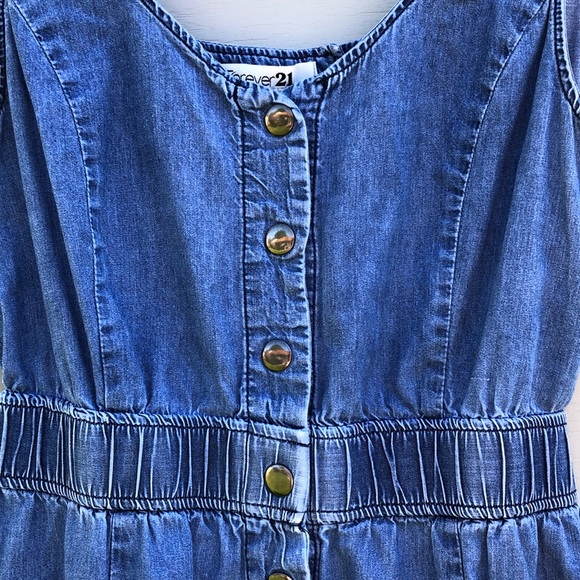 Super cute denim chambray summer dress - Picture 2 of 6